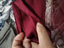 景秀姜山布料批发全棉面料精梳府绸纯棉布料面料衬衫连衣裙子娃衣做衣服白 酒红(半米长价) 晒单实拍图