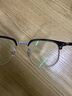 蔡司（ZEISS）镜片近视眼镜框男半框防蓝光辐射可配带散光度数眼睛女钛合金镜架 简约款 黑银 配colorein镜片1.67特薄 0-1000 实拍图