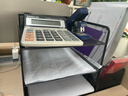 得力（deli）多功能金属网材组合式文件框/盘/栏书立办公用品桌面档案收纳盒多层资料架置物架带笔筒黑色PB103 实拍图