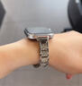 臣颂（CHENSONG）2025新款满天星 适用华为watch fit3/fit4/4Pro手表表带 满钻款腕带高级感女生金属表链 银色 实拍图