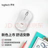 罗技（Logitech）M221 轻音鼠标 无线鼠标 办公鼠标 对称鼠标 带无线微型接收器 米白色 实拍图