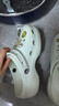 卡骆驰（CROCS）经典云朵老爹鞋洞洞鞋时尚百搭女鞋拖鞋一脚蹬|206750 白色-100(含智必星) 36 /37(230mm) 实拍图
