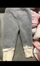 戴维贝拉（DAVE＆BELLA）加绒女童打底裤儿童休闲裤加厚宝宝裤子洋气小童长裤秋冬新款童裤 灰色【现货】 90 cm（建议身高80-90cm） 实拍图