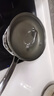 京严钛钢陶瓷小煎锅平底锅不粘锅家用牛排煎锅煎蛋锅煎饼锅电磁炉煎盘 【适用2-3人】煎炒两用带盖 24cm 一锅多用｜轻烟少油｜拒绝粘黏 实拍图