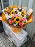 馨仪鲜花速递玫瑰向日葵康乃馨花束生日礼物全国同城配送 向日葵玫瑰混搭花束 实拍图