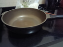 KIWICOO德国钛聚力平底锅不粘锅家用牛排煎锅无涂层煎蛋炒锅电磁炉燃气灶 【钛聚力煎炒锅】黑瓷耐脏 28cm 实拍图