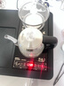 开品 全自动底部上水感应续水电热水壶 家用办公茶具套装烧水消毒茶台 可嵌入式玻璃烧水壶茶桌一体 1L 晶耀黑20X37CM 烧水煮杯 桶水款 实拍图