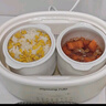 九阳（Joyoung）电炖盅 电炖锅 隔水炖煮 家用煮粥煲汤锅燕窝炖盅4.5L白瓷内胆炖汤锅上蒸下炖DG25G-GD188 实拍图