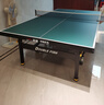 双鱼（DOUBLE FISH）专业乒乓球桌标准比赛训练室内家用训练球桌可折叠式乒乓球台案子 226G 有轮22MM面板/墨绿台面/可折叠移动 实拍图
