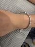 顺庆银楼S9999足银手镯女竹节手镯年轻款银镯子新款银饰送好友开学礼物 竹报平安银手镯约20克+证书 实拍图