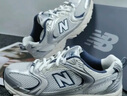 NEW BALANCE NB530官方老爹鞋男鞋女鞋情侣复古秋冬透气网面百搭运动休闲鞋 米白/金属银MR530KA 建议拍小半码 40.5 (脚长25.5cm尺码详询客服) 实拍图