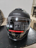凤凰新国标A类3C认证电动车摩托车头盔双镜片防雾防风保暖哑黑 男女四季通用电瓶车3/4半盔冬季安全帽 实拍图