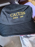 CACUSS帽子男女渔夫帽棉四季遮阳防晒帽户外太阳帽时尚宽檐盆帽秋 黑中 实拍图