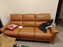 芝华仕（CHEERS）头等舱真皮电动沙发客厅现代简约芝华士50611B小橘沙发|橙2.17m 实拍图