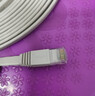 绿联六类网线 扁平千兆网络宽带线 CAT6类家用电脑监控网线隐藏走线 8芯双绞成品跳线 10米灰白色25010 实拍图