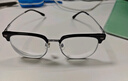 蔡司（ZEISS）镜片近视眼镜框男半框防蓝光辐射可配带散光度数眼睛女钛合金镜架 升级钛材 黑银 配colorein镜片1.67防蓝光0-1000 实拍图