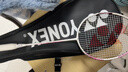 YONEX尤尼克斯羽毛球拍天斧进攻高磅全碳素进阶AX10白粉红已穿线附手胶 实拍图