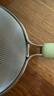 炊大皇 双耳漏勺细网304不锈钢滤网勺豆浆过滤网筛婴儿辅食 绿大号26目 实拍图