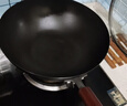 炊大皇铁锅家用无涂层不锈炒锅燃气灶专用炒锅炒菜锅平底锅极铁锅32cm 实拍图