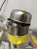 领锐（lingrui） 定时煮蛋器蒸蛋器自动断电不锈钢煮鸡蛋机蛋羹迷你多功能家用早餐神器温泉蛋糖心胆 XB-EC03黄色(带钢碗) 实拍图