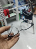 蔡司（ZEISS）镜片近视眼镜框男半框防蓝光辐射可配带散光度数眼睛女钛合金镜架 简约款 黑银 配colorein镜片1.67特薄 0-1000 实拍图