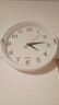 挂钟挂表墙钟客厅新款数字北欧中式简约百搭田园家居畅销时钟钟表 白色+5号电池 实拍图