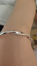 中国珠宝生日礼物送女友莫比乌斯环银手镯女足银999送老婆约25克 实拍图