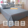 洁丽雅A类抗菌100%纯棉床单单件学生宿舍床罩 120*230cm 条纹兰 实拍图