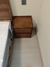 京东京造家居悦枫实木床头柜 天然橡胶木双层储物 收纳卧室储物柜胡桃色 实拍图