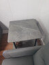 逸朗德（YILANGDE）简易床头柜小型卧室现代简约迷你床边柜收纳架储物柜子置物床头桌 CJ116-双层耀岩灰纹40*40cm 实拍图