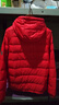 康博秋冬季轻薄羽绒服男连帽时尚休闲情侣装男女款外套 红色 3XL  实拍图