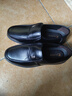 啄木鸟商务皮鞋男2025春季新款中老年真软皮男士皮鞋休闲透气防滑爸爸鞋 黑色旗舰款 39 实拍图