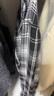 Foss Phil复古格子衬衫男秋冬季宽松衬衣港风潮牌长袖外套FPCS11黑色L 实拍图