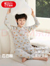 红豆儿童纯棉内衣套装男女童秋衣秋裤睡衣棉毛衫套装M1069月灰165 实拍图