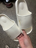 拖鞋女EVA拖鞋男软底一字拖男沙滩鞋男居家外穿凉拖男凉拖鞋男士 白色 40-41 实拍图
