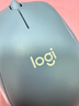 罗技（Logitech）M221 轻音鼠标 无线鼠标 办公鼠标 对称鼠标 带无线微型接收器 雾霭蓝 实拍图
