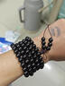 戚小米黑檀木手串男士108颗佛珠紫光檀男士手链女士文玩手把件木质串珠 8MM 实拍图