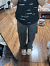 妙奕嘉工装裤女款2025新款秋季流行裤子女休闲裤女裤阔腿裤直筒裤牛仔裤 灰色翻边腰工装裤 2XL 【腰围78，建议120-135斤】 晒单实拍图