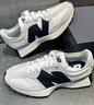 NEW BALANCE NB327官方秋冬休闲鞋男鞋女鞋情侣舒适增高鞋百搭潮流厚底运动鞋 米灰色/白色 MS327FE 36 (脚长22cm) 实拍图