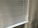 美尔耐免打孔百叶窗帘卧室卫生间浴室厕所防水铝合金厨房升降遮光帘6010 免钉【标准哑光】白色 1平方米 实拍图