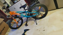 凤凰山地自行车男女变速山地车碟刹青少年儿童自行车学生单车 星际 橙蓝【变速】后座+LED灯+三刀轮 22寸【适合130-170cm】 实拍图