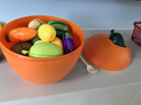 欣格儿童过家家切蔬菜水果玩具切切乐可剥仿真橘子收纳桶40件生日礼物 实拍图