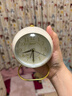 汉时（Hense）创意时尚小闹钟学生专用起床神器儿童床头闹表桌面时钟HA08米白 实拍图