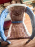 美佳朗阳台休闲椅子藤椅凳子靠背扶手家用80岁老人椅庭院工厂手工编织椅 仿古色 1把圆线加固椅子 承重500斤 实拍图