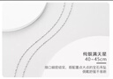 中庆珠宝999纯银素链足银无吊坠银饰项链女925银链子锁骨链挂绳裸链满天星 满天星【40+5cm可调节链】 S999足银 银色 实拍图