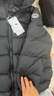 保姆鹅  儿童羽绒服宝宝中长款护脸加厚鸭绒外套防风保暖童装冬[NG2664] 炭黑 150 实拍图