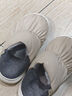 优调棉拖鞋女加绒保暖居家室内静音防滑外穿包跟棉鞋男冬 白色 37-38 实拍图