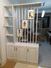 斯朴洛特新欧式简约北欧现代鞋柜隔断屏风置物架客厅餐厅卧室入户玄关隔断 长80*宽30白色+4根白色 自己组装 实拍图