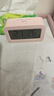 康巴丝（Compas）闹钟夜光聪明灯智能语音报时起床神器自动感光三组闹铃小闹钟儿童学生钟 2139 粉色 实拍图