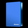纽曼（Newsmy）1TB 移动硬盘机械 双盘备份 清风Plus系列 USB3.0 2.5英寸 宝石蓝 海量存储 手机连接 格纹设计 实拍图